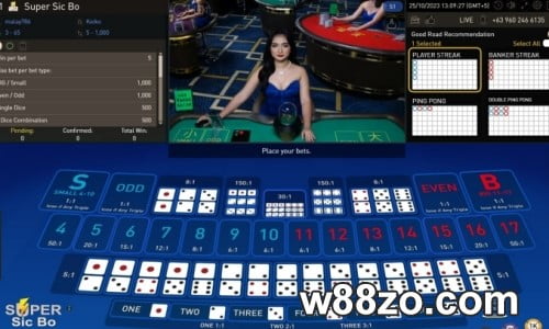 W88 live casino review 2023 with gaming guide by w88zo sic bo