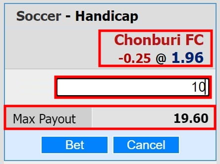asian handicap 0.25 meaning explained with W88zo bet guide outcome 2