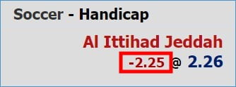 asian handicap 2.25 meaning explained with betting guide example 2