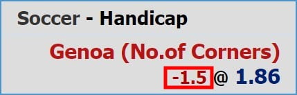 handicap 1.5 meaning explained by W88zo with betting guide example 1