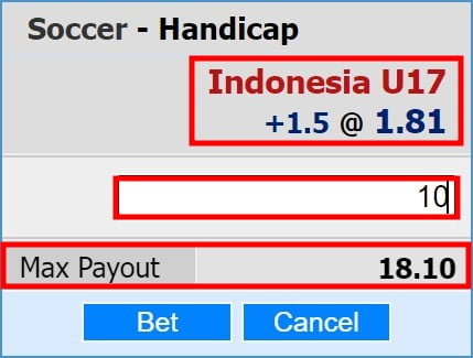 handicap 1.5 meaning explained by W88zo with betting guide outcome 1