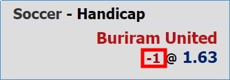 what does handicap 1 mean in betting explained with w88zo guide example 1